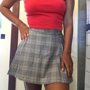 Garage Plaid Skater Skirt